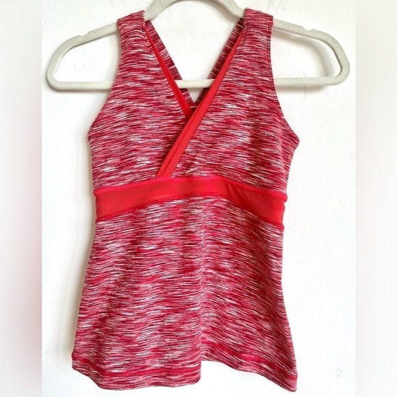 Lululemon Vintage Women's Racerback Red Space Dyed Mesh Back Tank Top, Small - Picture 7 of 16